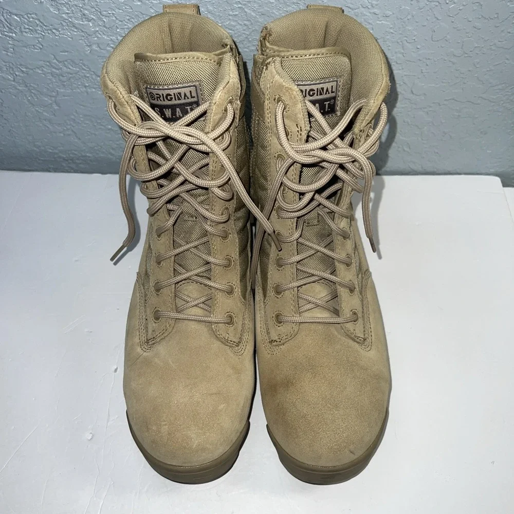 Tactical Military Mens Side Zipper Boots 9